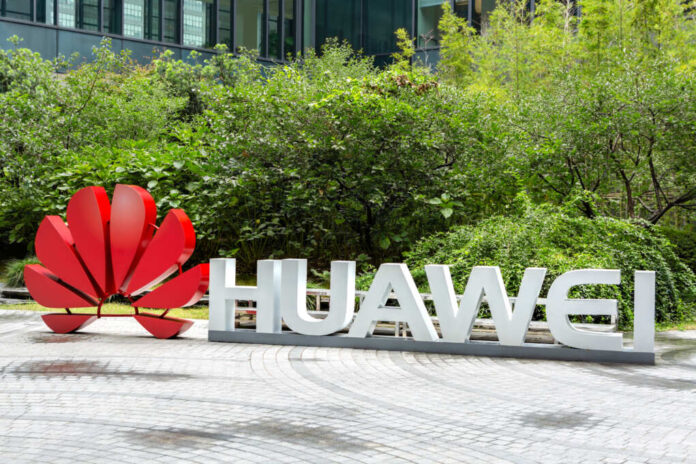 Hangzhou,,China,-,September,7,2017:,Huawei,Company,Logo,On