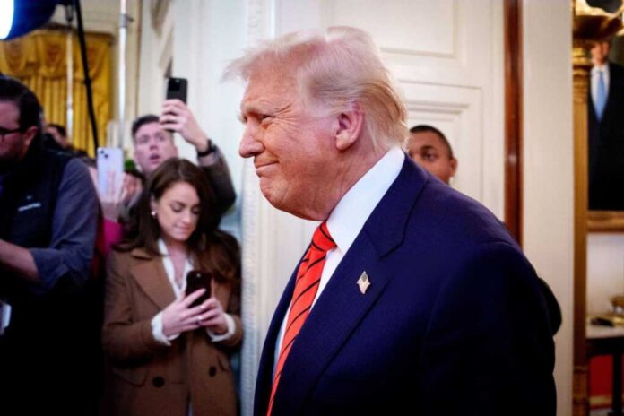 U.s.,President,Donald,Trump,Arrives,To,Sign,The,"no,Men
