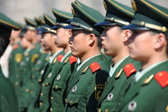 Beijing,-,Nov,8:,Soldiers,Stand,Guard,In,Tiananmen,Area