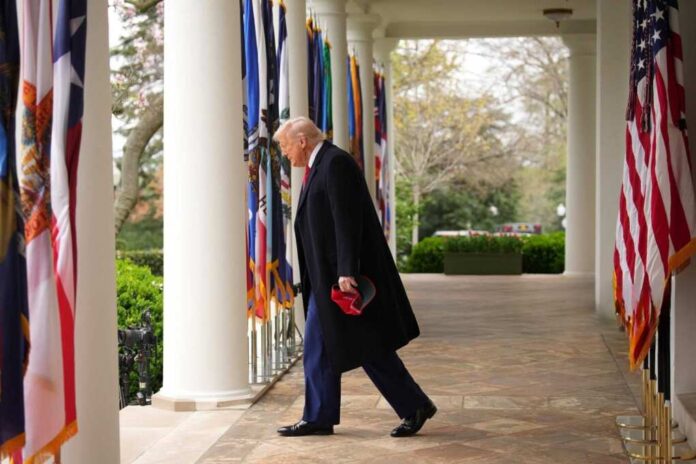 U.s.,President,Donald,Trump,Arrives,To,Speak,During,A,make