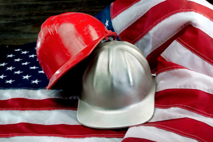 America,At,Its,Greatest,With,Flag,And,Hard,Hats.
