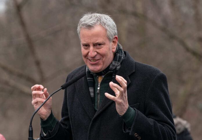 New,York,,Ny,-,March,16,,2021:,Mayor,De,Blasio