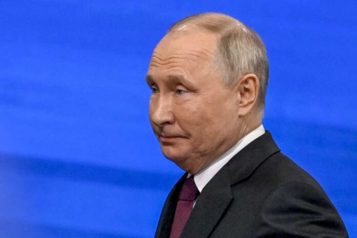 Russian,President,Vladimir,Putin,Speaks,At,His,Annual,Press,Conference.