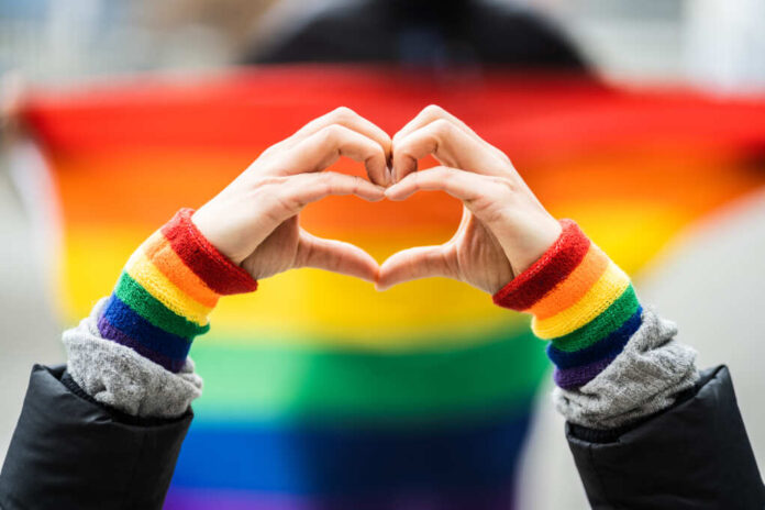 Gay,Pride,Heart,Love,Wristband,Hand,Gesture