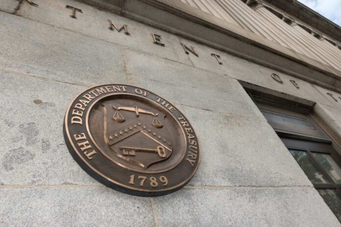 Washington,,Dc,-,Oct.,16,,2021:,Us,Treasury,Department,Building,