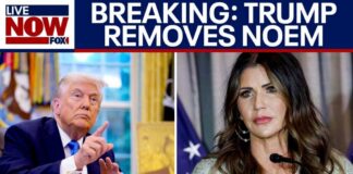 BREAKING: Trump removes Kristi Noem as DHS secretary