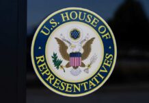 Seal of the U.S. House of Representatives featuring an eagle and national colors
