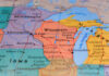 Judicial Earthquake: Wisconsin’s Balance Tipped Detailed map highlighting Wisconsin and surrounding Midwestern states
