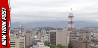 Multiple Cameras Show Moment 6.9-Magnitude Earthquake Strikes Japan