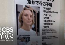 Body of missing Alabama student found in Japan, his mother says