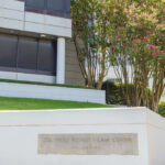 Exterior view of the Southern Poverty Law Center building with landscaped grounds