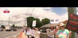 Trump Visit Draws Protesters in Cobb County