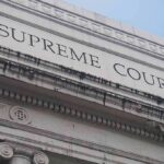 Shocking Court Upset Rocks Gun Laws Supreme Court building facade with classical columns