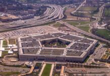 Pentagon Boss Accused Of Breaking Law The Pentagon building seen from above with surrounding highways and parking lots