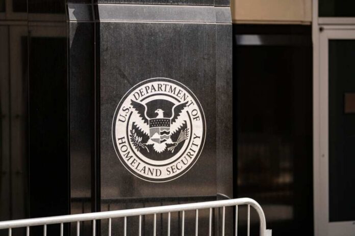 March,15th,2025,Washington,Dc,Outside,The,Head,Quoters,For Emblem of the U.S. Department of Homeland Security on a building