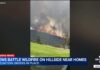 Evacuations Surge As Flames Advance SoCal fire prompts evacuations as smoke billows over homes; video shows flames near golf course