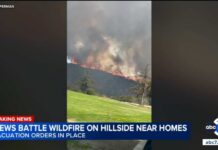 Evacuations Surge As Flames Advance SoCal fire prompts evacuations as smoke billows over homes; video shows flames near golf course