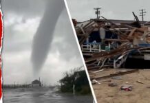 Shocking Twister Rakes Atlantic Beach Dangerous Tornadoes in Long Island & Delaware cause severe damages