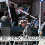 Police arrest far-right extremist Jake Lang after vehicles drive onto sidewalk in Minneapolis