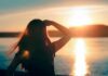 Heat Dome Nightmare Hits the West Silhouette of a person looking at a sunset over water