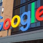 Google logo on office building facade