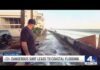 Coastline Collapse Disrupts Holiday Plans Big waves, high tide strip sand from Carlsbad Beach