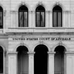 United States Court of Appeals building facade with arched entrance