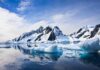 Permanent U.S. Foothold Upsets Moscow Icebergs floating before snow-covered mountains under a bright sky