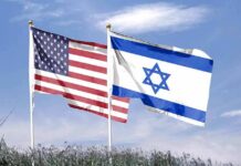 Pentagon – Netanyahu Meeting Sparks Iran Jitters United States and Israel flags flying on poles