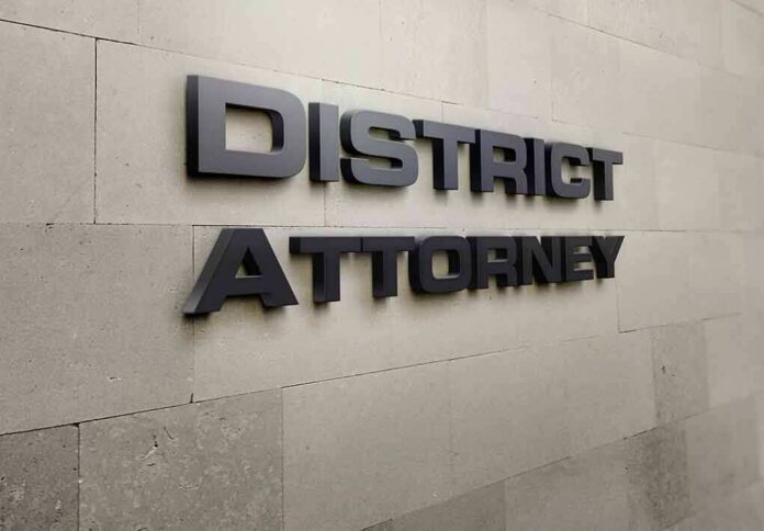 District Attorney office wall sign